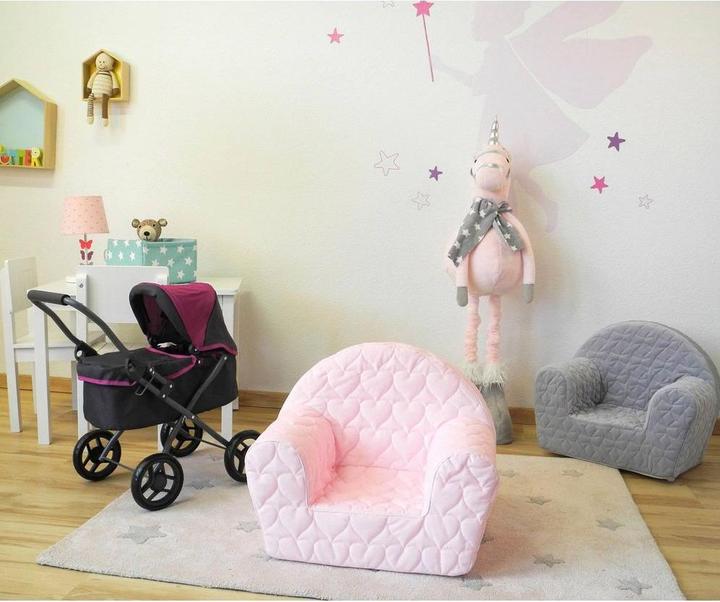 Actual product image Knorrtoys Kindersessel - "Cosy heart rose" (Child armchair)