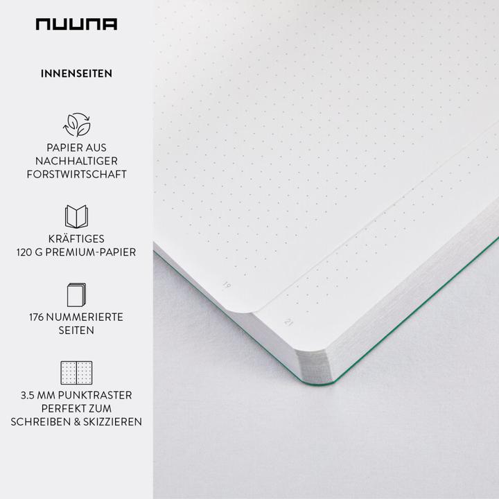 Immagine prodotto Nuuna Dream Boat M, smeraldo (13,5 x 20 cm, Punteggiato, Copertina rigida)
