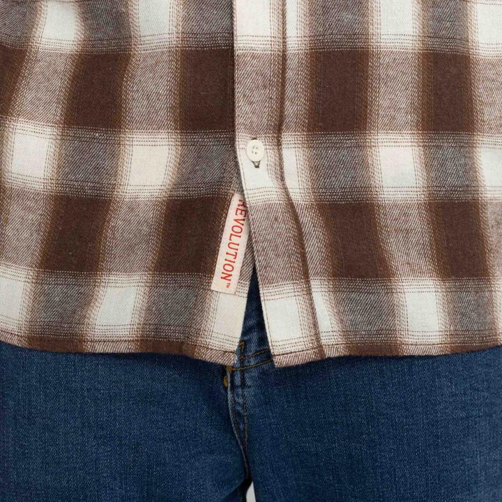 Immagine prodotto Revolution Camicia a quadri con chiusura a bottoni (L)