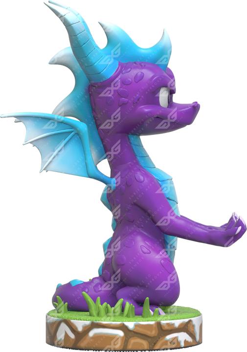 Actual product image Exquisite Gaming Ice Spyro Cable Guy (Xbox 360, Mac, PS4, Switch, PS5, Xbox One S, PC, Xbox Series X)