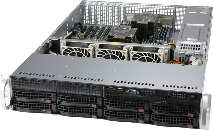 Actual product image Supermicro Enclosure SuperChassis CSE-825BTQC-R1K23LPB Black