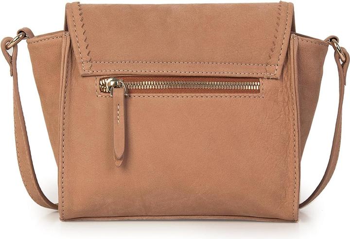 Actual product image Kate Moss Upcycled Leather Shoulder Bag with Zipper Closure