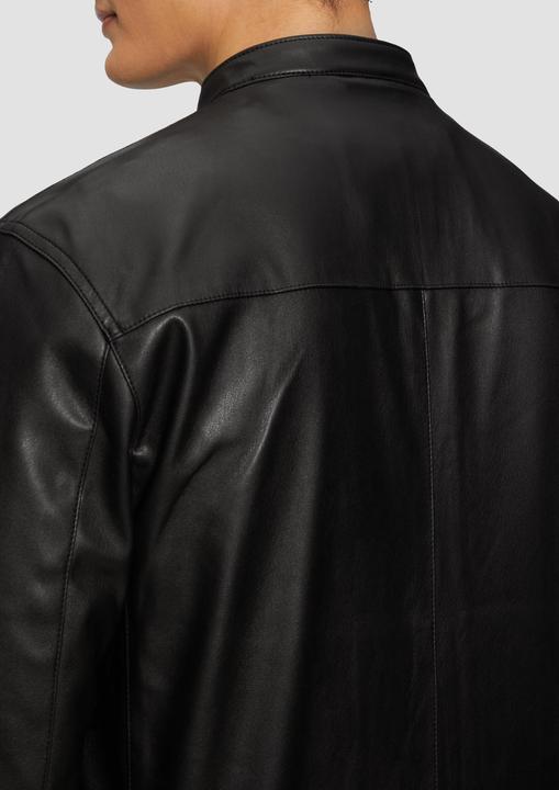 Produktbild S.Oliver Indoor-Jacke Jacke aus Lederimitat mit Stehkragen (XL)