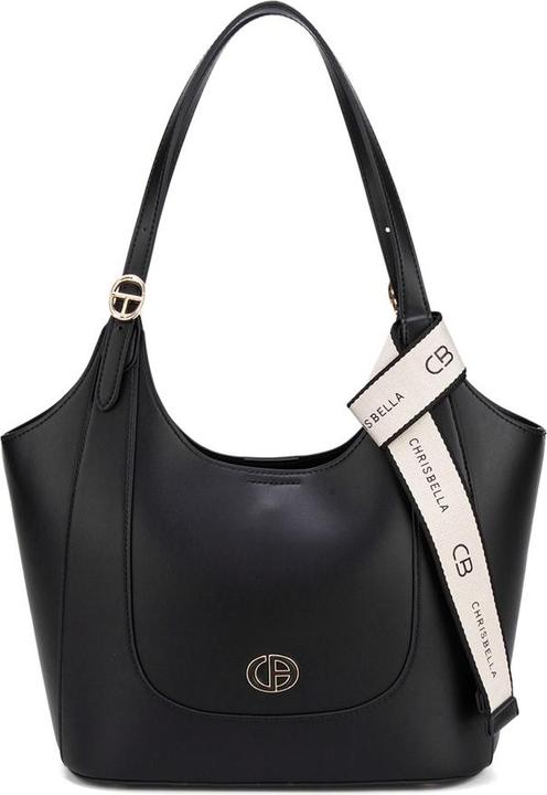 Produktbild Chrisbella Damen Schultertasche - Modell Lumina Chic - 100% Polyurethan - 37.0 X 12.0 X 29.0 Cm