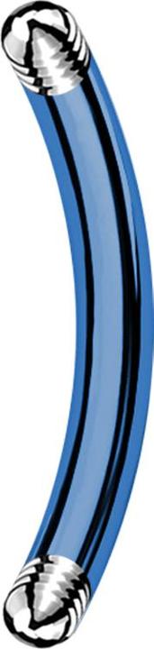 Produktbild Star Piercing Bananen-Stab dunkelblau (ohne Messing, Chirurgenstahl 316L)