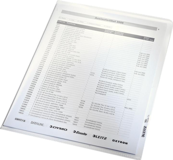 Immagine prodotto Leitz Copertina trasparente extra forte, A4, PP, cristallina, 0,16 mm aperta sopra e ai lati, a prova di (A4, 1x)