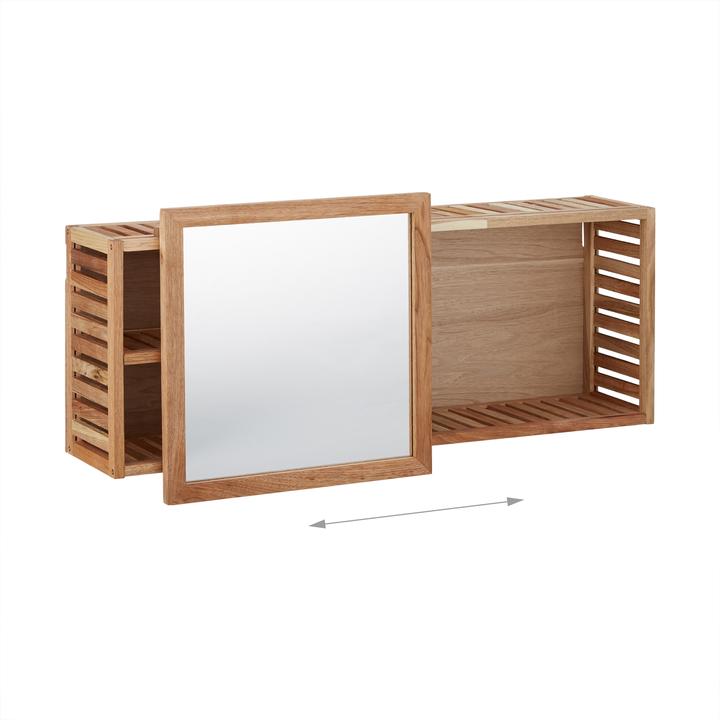Actual product image Relaxdays Shelf with mirror (80 x 17 x 30 cm)