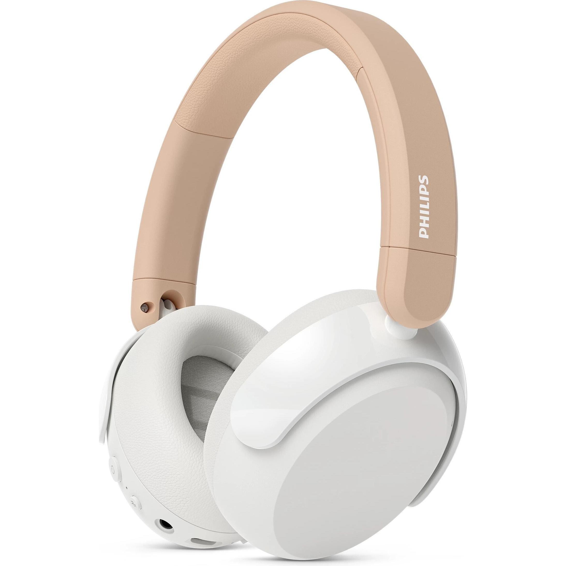 Philips TAK5500AL/00 (ANC, 60 h, Kabelgebunden, Kabellos), Kopfhörer, Weiss