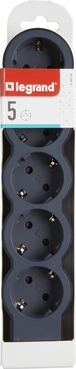 Image du produit Legrand Multiprise plate 5x prise, sans câble Câble noir 694578 (5x, CEE 7/3)