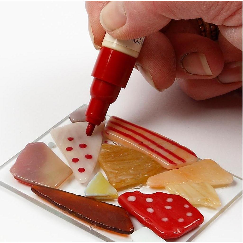 Thumbnail - Creativ Company Glasplatte Dreieck mit Loch 8x9cm, 10Stk.