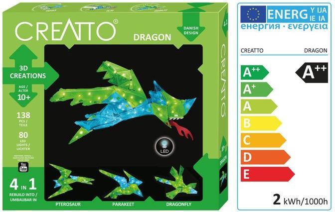 Produktbild Creatto Bastelset Dragon 4 in 1