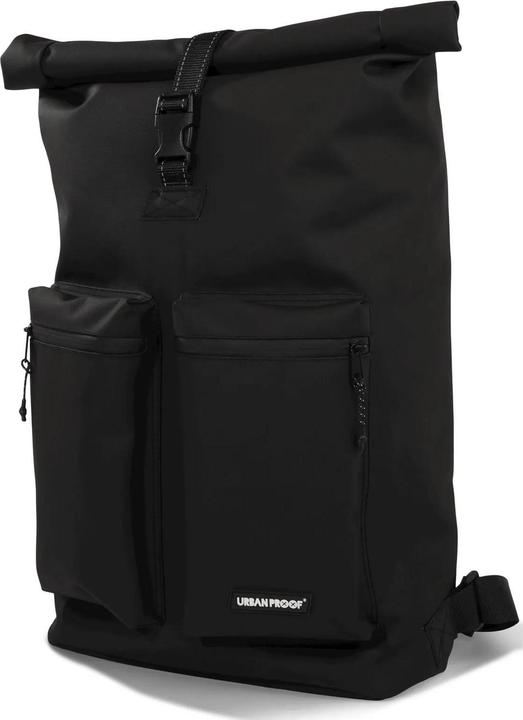 Merkloos Gerecyclede shopper fietstas Urban Proof Rolltop Backpack 20L 34 x 13 x 46 cm - Zwart (20 l)