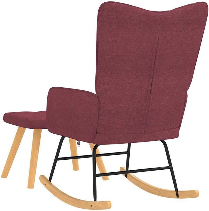 Produktbild vidaXL Schaukelstuhl mit Hocker