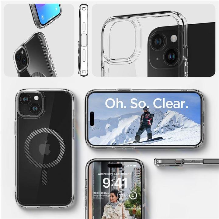 Immagine prodotto Spigen Ultra Hybrid MagSafe, fibra di carbonio - iPhone 15 Plus (Apple iPhone 15 Plus)