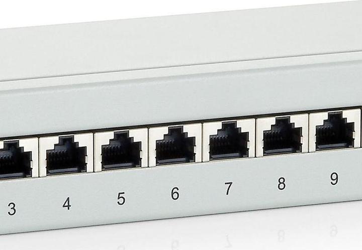 Produktbild equip 10" Patchpanel: 12 Port, 1HE, grau