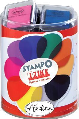 Actual product image Aladine Stamp pad set Izink Prisma, basic colours, 10 pcs.