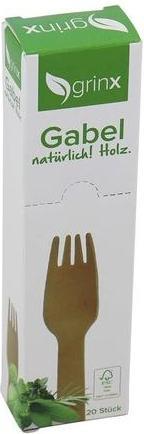 Immagine prodotto False Set di 20 forchette in legno (20 x)