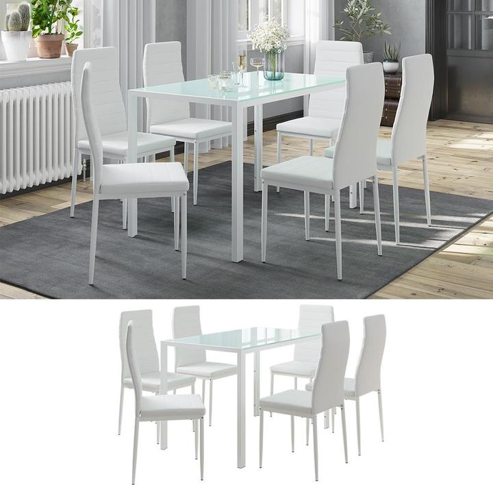 Actual product image Vicco Grand with 6 chairs (Glass)