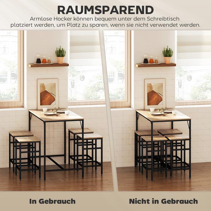 Image du produit Homcom Ensemble de tables de bar (100 x 60 x 88 cm)