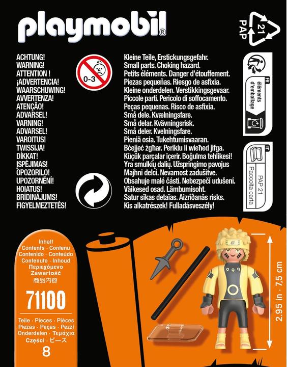 Image du produit Playmobil 71100 Naruto Sennin-Mode (71100, Playmobil Naruto)