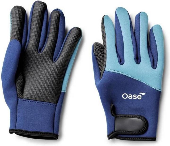 Actual product image Oase Neoprene pond gloves, size: M, Black/Blue, Size: M (M)