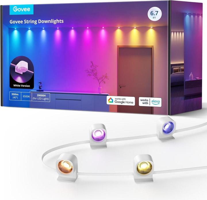Govee LED string downlights, RGBIC, 5 m (5 m)