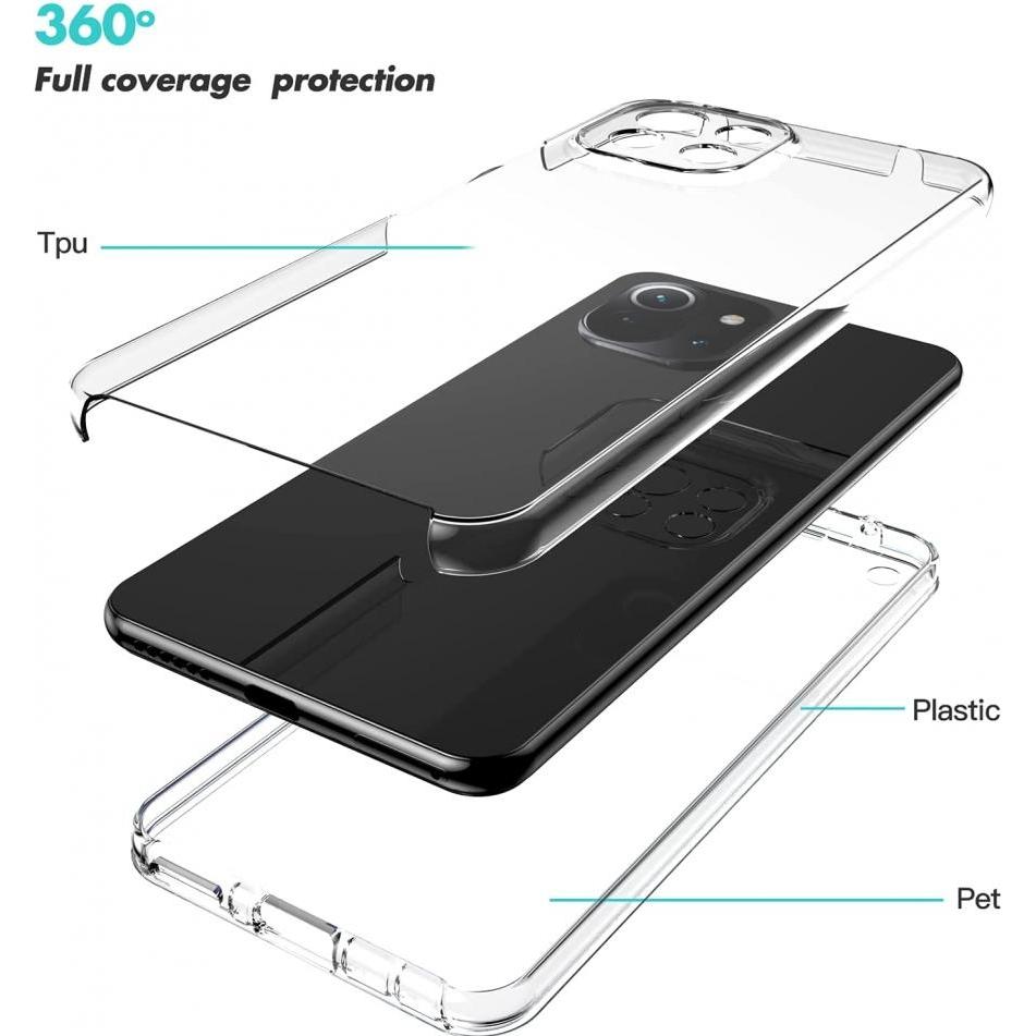 Thumbnail - Screenguard 360° Screen & Body Protector Xiaomi Mi 11 Lite Hülle mit Folie (Xiaomi Mi 11 Lite), Smartphone Hülle, Transp...