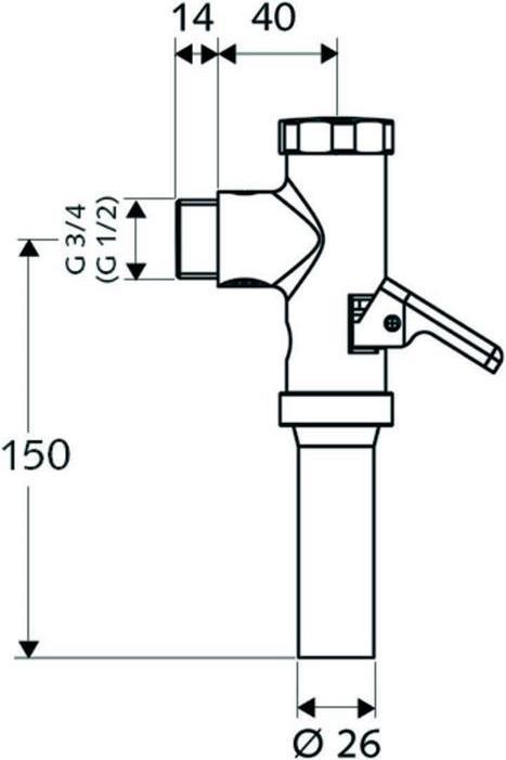 Produktbild Schell WC Druckspüler - Chrom (022020699)