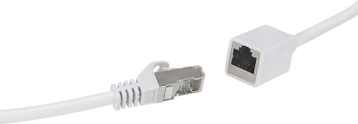 Produktbild LogiLink Patchkabelverlängerung Premium, Kat.6A, 2,0 m, weiss RJ45-Stecker (S/FTP, CAT6a, 2 m)