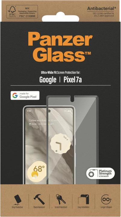 Actual product image PanzerGlass Ultra-Wide Fit (1 Piece, Google Pixel 7a, Google Pixel 9 Pro, Google Pixel 9)