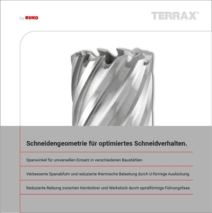 Produktbild Ruko Terrax Kernbohrer Satz Weldon 12-22 mm30 mm Schnittife, 108820 (12 mm, 14 mm, 16 mm, 18 mm, 20 mm, 22 mm)