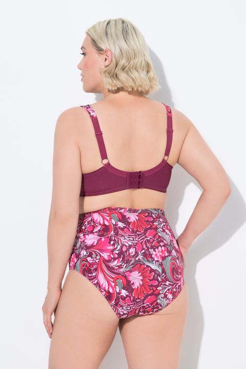 Actual product image Ulla Popken Floral Print Underwire Bra (90 E)