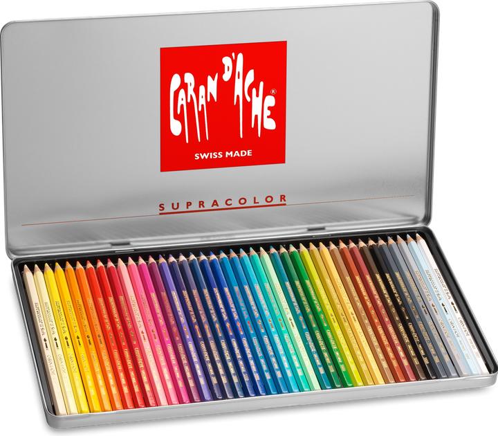 Produktbild Caran d'Ache Supracolor Aquarelle Metallschachtel (Mehrfarbig, 40 x)