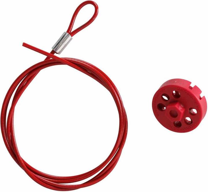 Image du produit Brady Pro-Lock + Cable - 1.5 m - Red