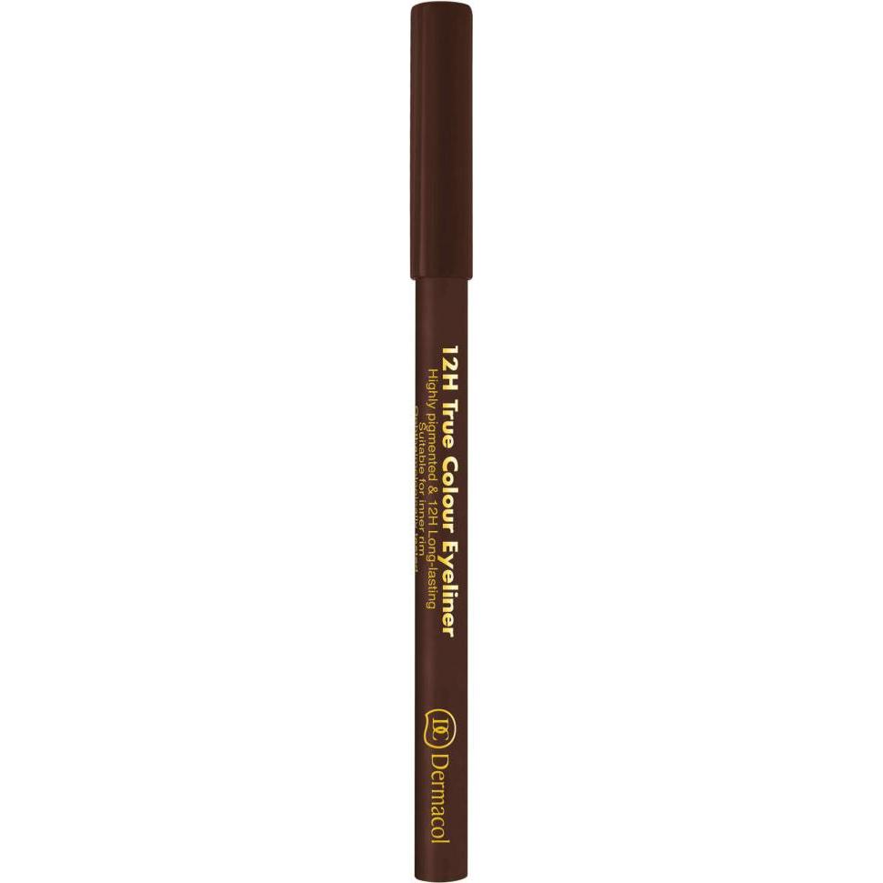 Dermacol, Eyeliner + Kajal, 12H True Colour (6 Dark Brown)