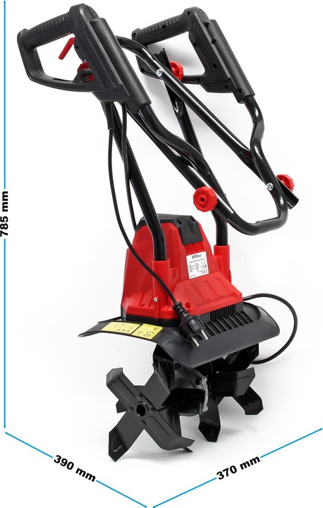 Produktbild Wiltec Elektro Bodenfräse 1050W 380U/min Kultivator Gartenfräse Gartenhacke