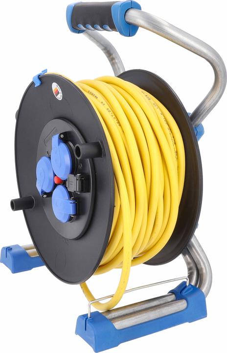 Productafbeelding As - Schwabe 22631 Kabelhaspel 40,00 m gele aardingscontactstekker (40 m, 1.50 mm²)
