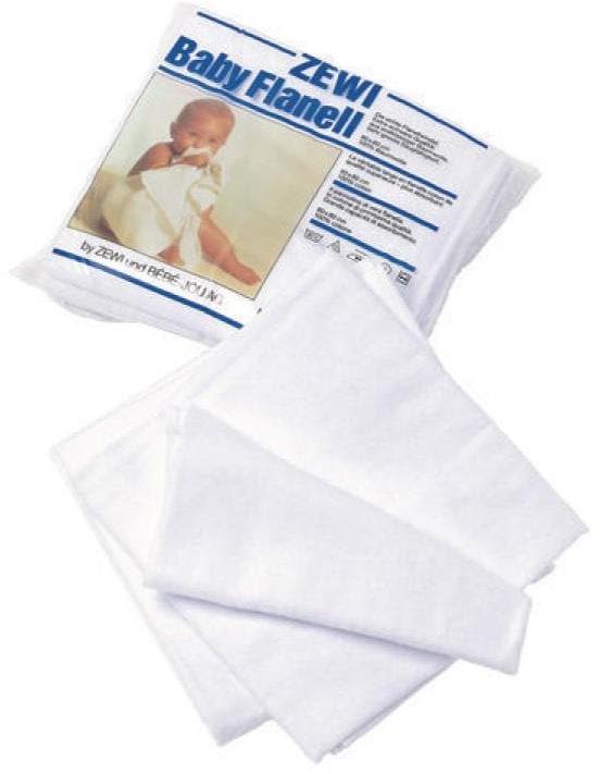 Produktbild Zewi Baby-Flanell ein Beutel zu 5 Stk. (80 cm, 80 cm)