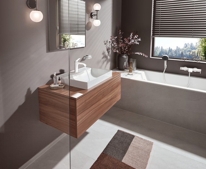 Productafbeelding hansgrohe HG EH-WT-MI VIVENIS 110 zonder afvoerplug mat wit