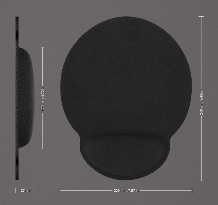 Image du produit Manhattan Tapis de souris ergonomique (S)