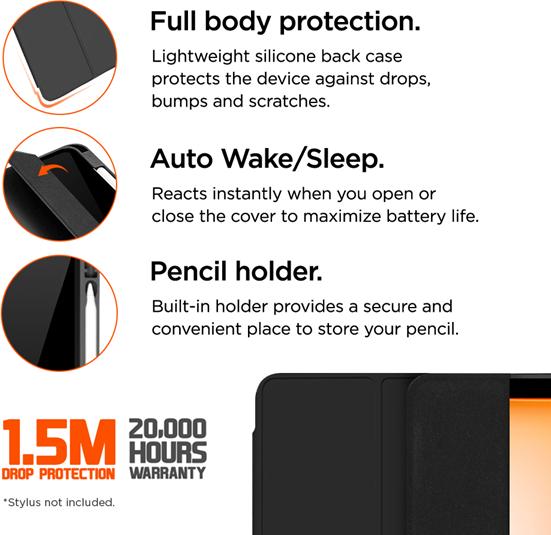 Produktbild Eiger Storm 250 Stylus Case (iPad Air 2022 (5. Gen), iPad Air 2020 (4. Gen), iPad Air 11 2024 (M2), iPad Air 11 2025)