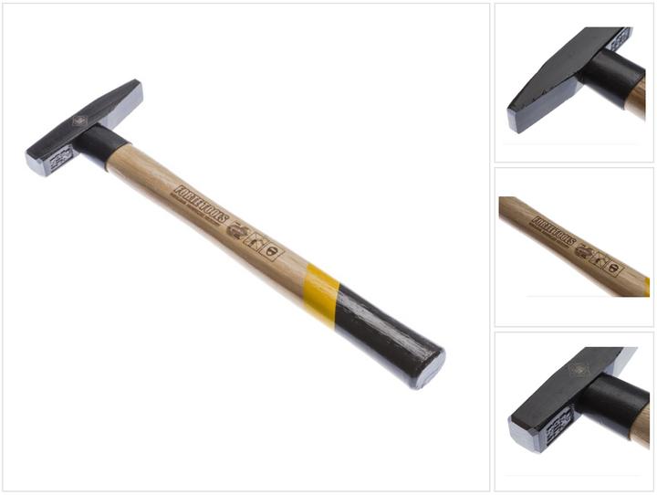 Actual product image Forte tools Metalworker's hammer with wooden handle, 100 g head weight, hammer with wooden handle, premium tool (100 g)
