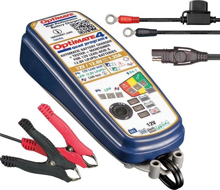 Produktbild Tecmate OptiMate 4 Quad Program (12V, 14.4 V, 1.25 A)
