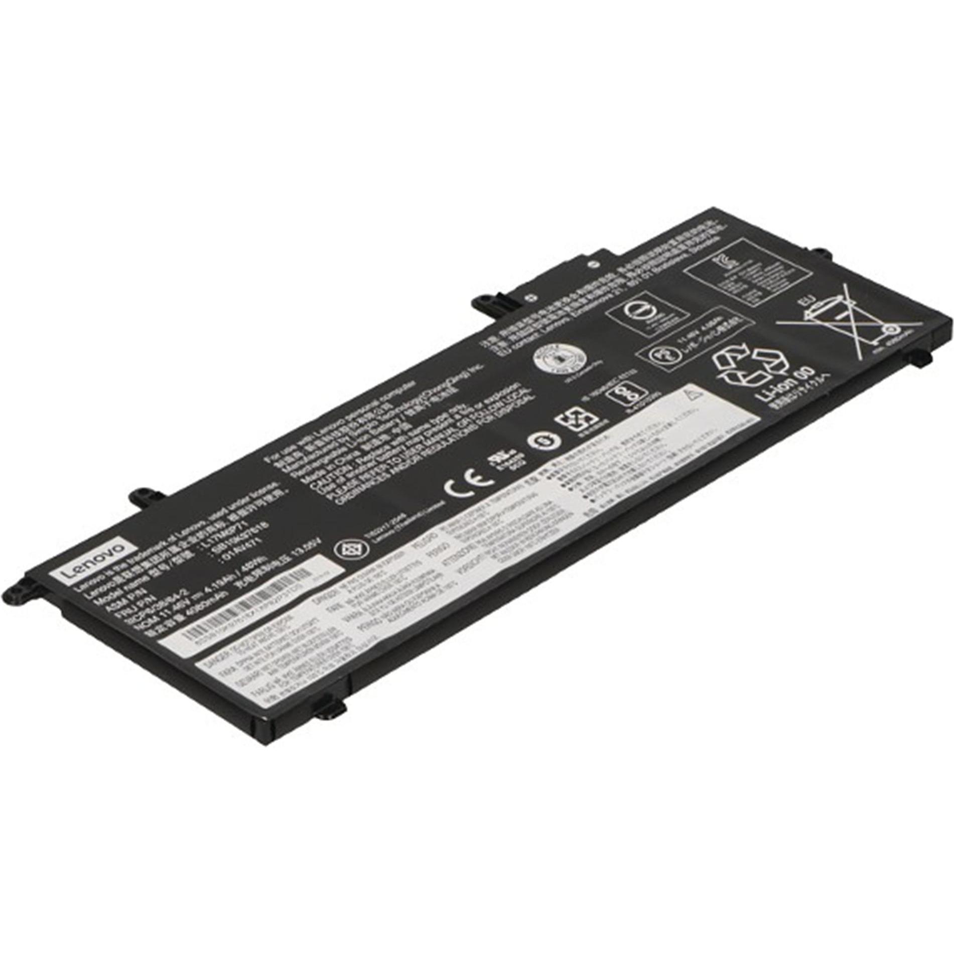 Lenovo Original Akku für ThinkPad X280(20KFA008CD) (4190 mAh), Notebook Akku, Schwarz