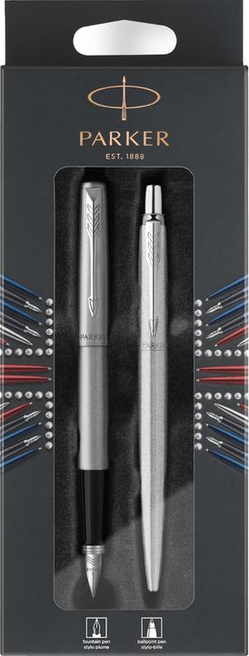 Produktbild Parker DuoSet JOTTER Füller & Kugelschreiber Edelst. M (Silber, 2x)