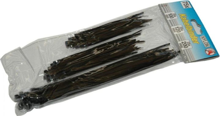 Actual product image BGS Cable tie assortment (Plastic cable ties, 200 mm, 75 pcs.)