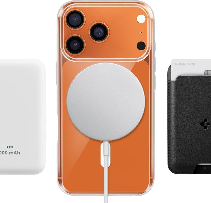 Actual product image Spigen - Liquid Crystal MagSafe - iPhone 17 Pro - Clear / White (Apple iPhone 17 Pro)