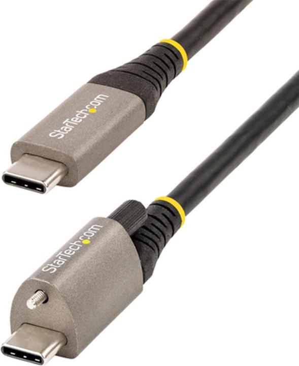 Image du produit StarTech .com 50,80cm (20") 50cm Top Screw Locking USB C Cable 10Gbps, USB 3.1/3.2 Gen 2 Type-C Cable, 100W ( (0.50 m, USB 3.2 Gen 2, 100 W)