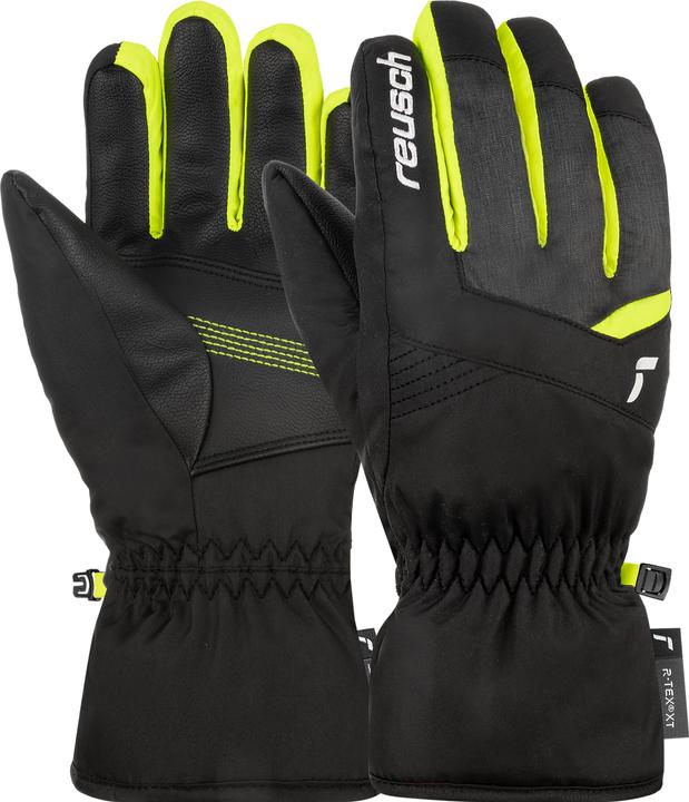 Black, black melange, Safety yellow