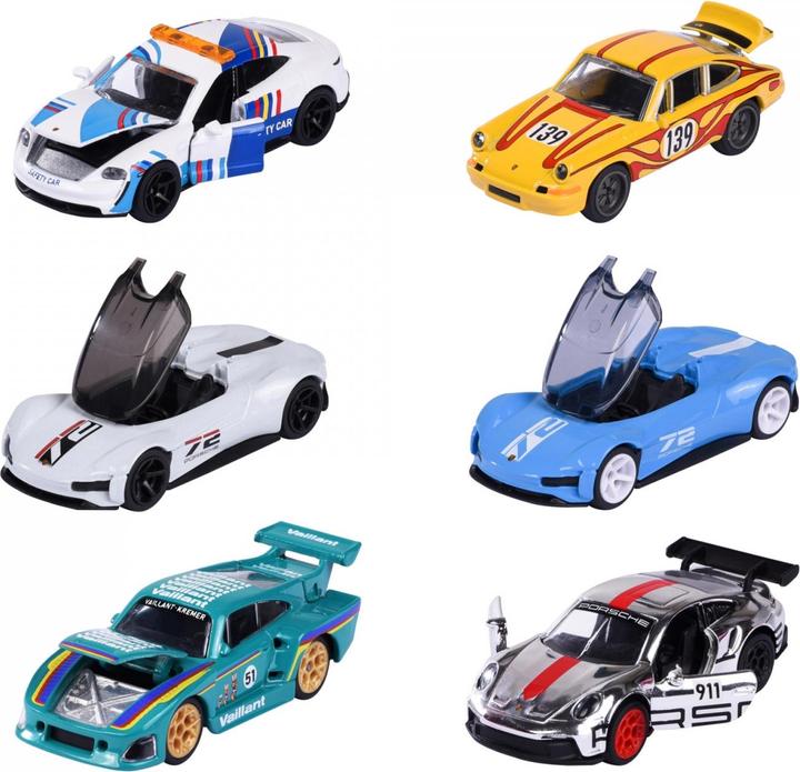 Productafbeelding Majorette Porsche Deluxe Assortiment, 6-soort.